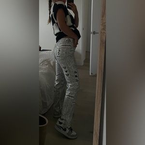 zara newspaper jeans